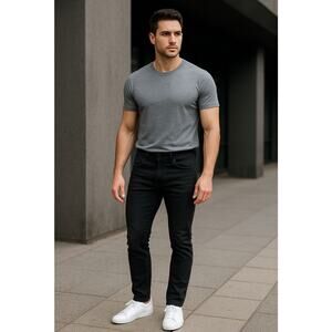 Barbell Apparel Jeans Men’s 32 Black Athletic Fit Stretch Denim Pants